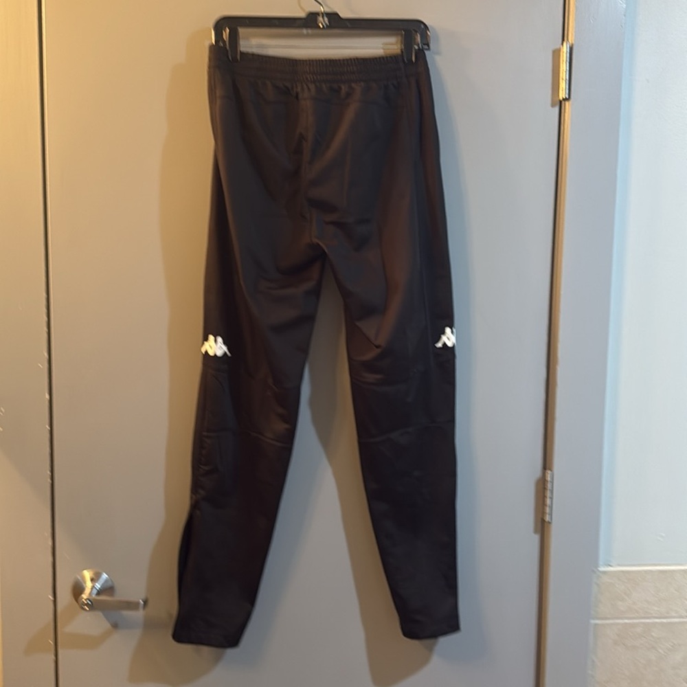Kappa Jogger Blk Player 16 Yrs Side Logo w/pockets & ankle zippers